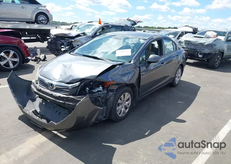 2012 Honda Civic Lx из США, поврежденный, VIN 19XFB2F55CE046597